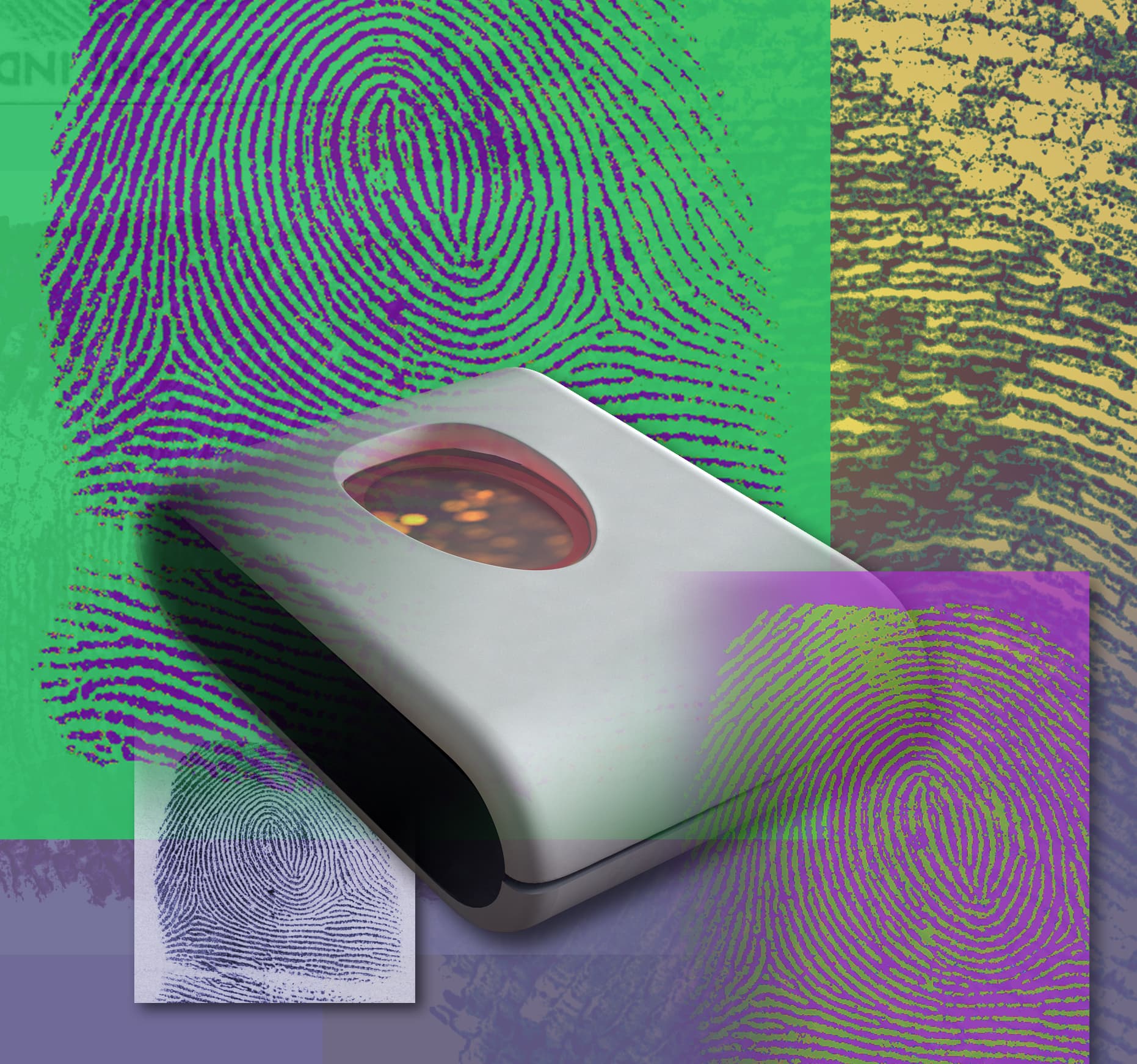 Biometric fingerprint reader