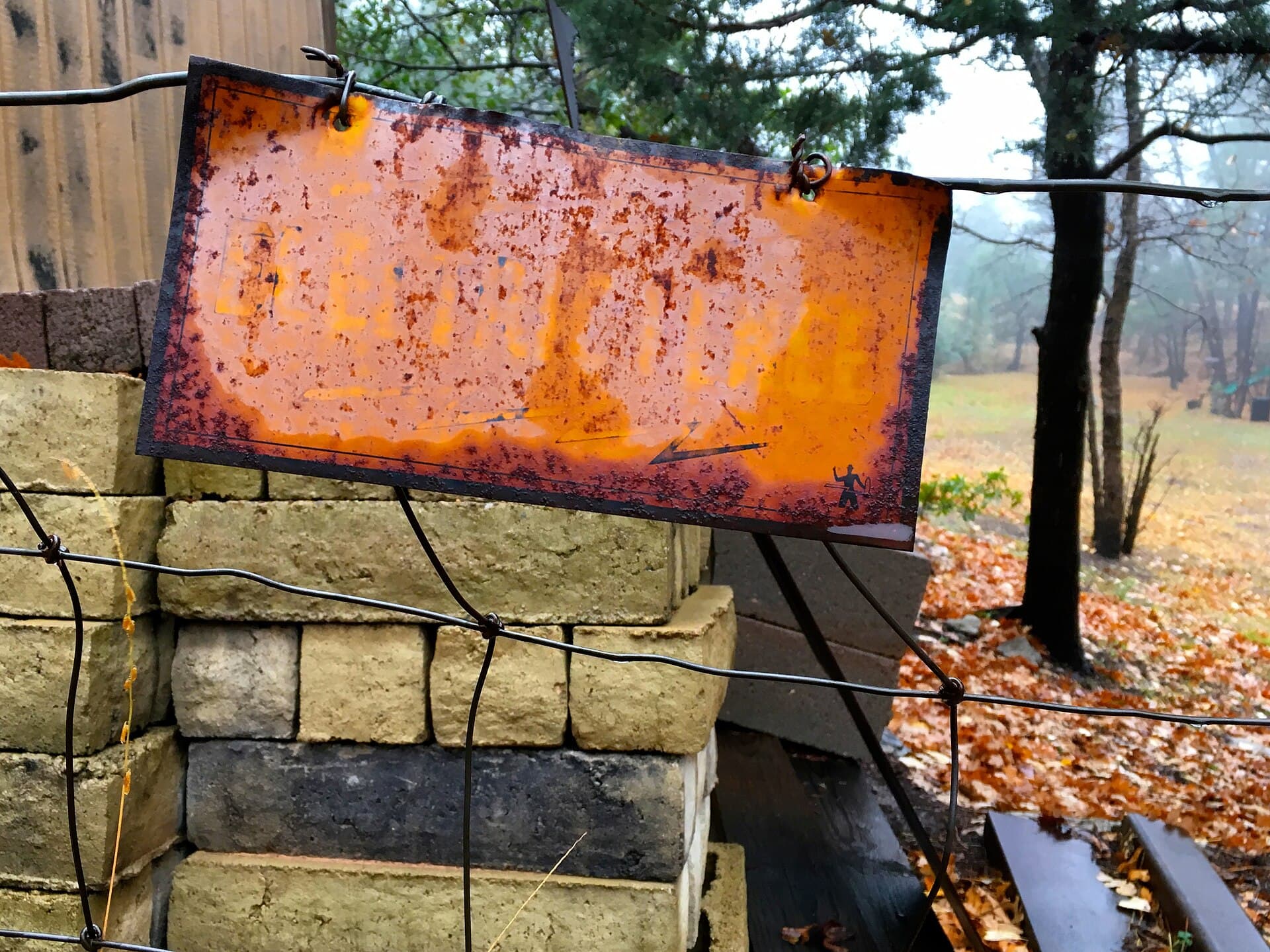 Compliant warning signage